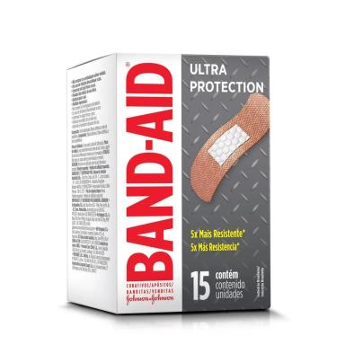 CURATIVOS BAND-AID ULTRA PROTEçãO 15 UNIDADES