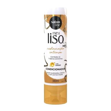 SALON LINE, CONDICIONADOR, MEU LISO, RESTAURAçãO INTENSA, VEGANO - CABELOS LISOS, 300 ML