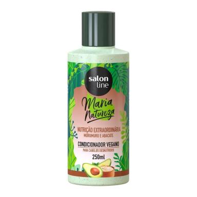 SALON LINE, CONDICIONADOR, MARIA NATUREZA, NUTRIçãO EXTRAORDINáRIA, MURUMURU E ABACATE, VEGANA - TODOS OS TIPOS DE CABELOS, 250 ML