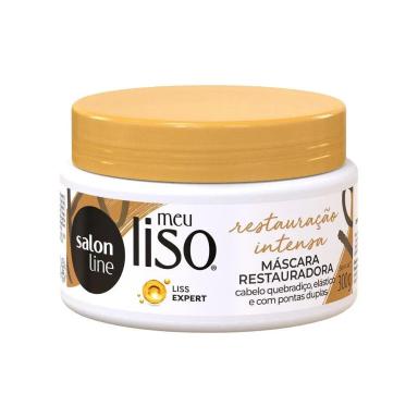 SALON LINE, MáSCARA CAPILAR, MEU LISO, RESTAURAçãO INTENSA, VEGANO - CABELOS LISOS, 300 ML