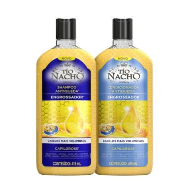 KIT SHAMPOO E CONDICIONADOR CABELOS RALOS - TIO NACHO