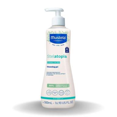 SABONETE LíQUIDO CLEANSING GEL STELATOPIA 500ML – MUSTELA