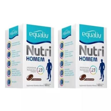 KIT C2 SUPLEMENTO VITAMíNICO NUTRI HOMEM C60 CAPS – EQUALIV