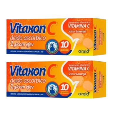 KIT C2 SUPLEMENTO VITAMINA C LARANJA VITAXON C10 - AIRELA