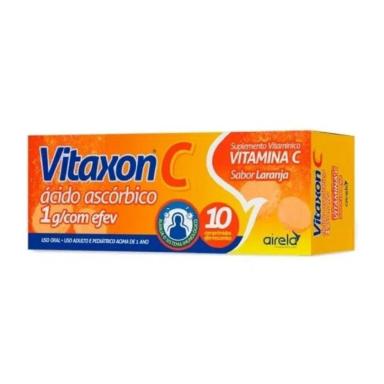 SUPLEMENTO VITAMINA C LARANJA VITAXON EFERVESC C10 - AIRELA