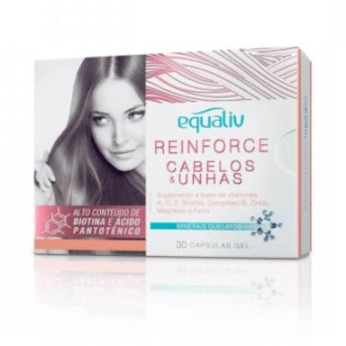 SUPLEMENTO VITAMíNICO REINFORCE CABELOS E UNHAS C30– EQUALIV