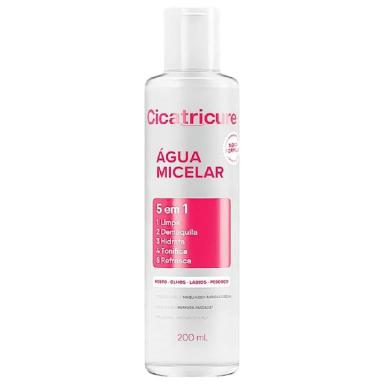 ÁGUA MICELAR 5 EM 1 ROSTO OLHOS PESCOçO 200ML – CICATRICURE