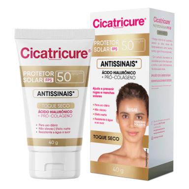 PROTETOR FACIAL FPS50 ANTISSINAIS 40G – CICATRICURE