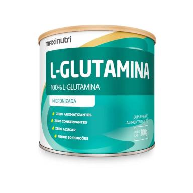 L-GLUTAMINA 300G - 100% PURA  - MAXINUTRI