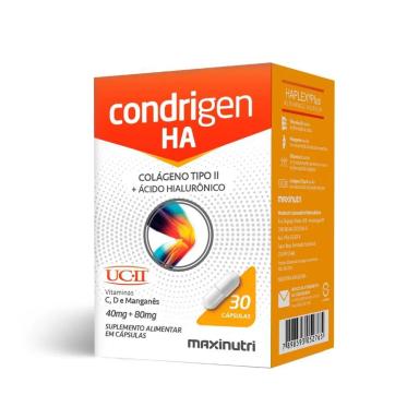 CONDRIGEN H.A (COLáGENO TIPO II - UCII + ÁC. HIALURôNICO) CáPSULAS - 30 CáPS.