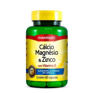 CáLCIO , MAGNéSIO E ZINCO C/ VIT. D 600MG - 60 CáPS.