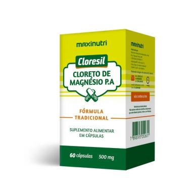CLORESIL (CLORETO DE MAGNéSIO P.A) 500MG - 60 CáPS.