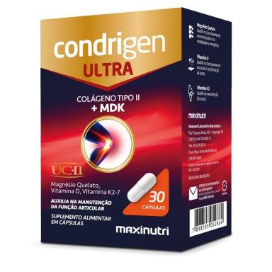 CONDRIGEN ULTRA MDK (COLáGENO TIPO II / UCII + MDK ) 30 CáPS. MAXINUTRI