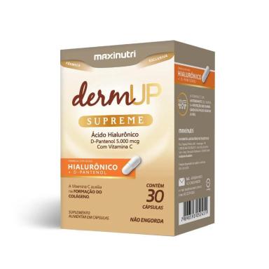 DERMUP SUPREME - ÁC. HIALURôNICO + D-PANTENOL -30 CáPS. MAXINUTRI
