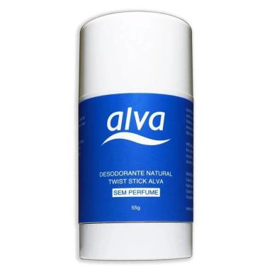 DESODORANTE NATURAL TWIST STICK ALVA SEM PERFUME 55ML