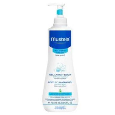 MUSTELA GEL LAVANTE SUAVE COM ABACATE ORGâNICO 750ML