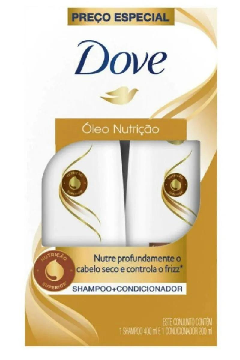 DOVE KIT ÓLEO NUTRIçãO SHAMPOO 400ML + CONDICIONADOR 200ML