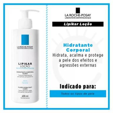 LIPIKAR LOçãO LA ROCHE POSAY - HIDRATANTE CORPORAL - 400ML