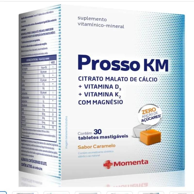 SUPLEMENTO VITAMíNICO PROSSO KM 30 TABLETES MASTIGáVEIS