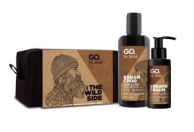 KIT GO MAN MR WILD NECESSAIRE + SHAMPOO + BALM