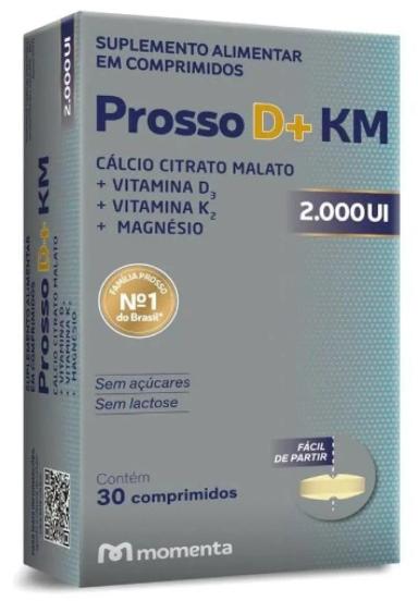 SUPLEMENTO ALIMENTAR PROSSO D+ KM 2.000UI 30CPR