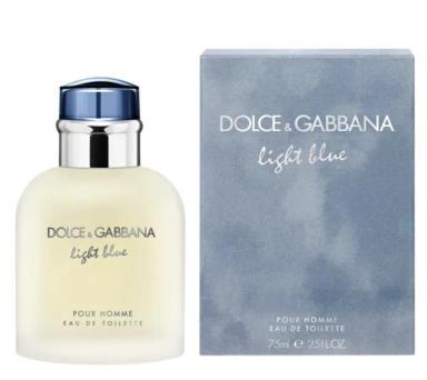 LIGHT BLUE POUR HOMME DOLCE &amp;amp;AMP; GABBANNA EAU DE TOILETTE 75ML
