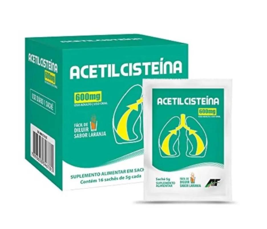 SUPLEMENTO ALIMENTAR ACETILCISTEíNA 600MG 16 SACHêS GEOVIT