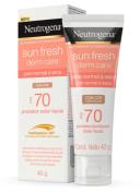 NEUTROGENA SUN FRESH DERM CARE PROTETOR SOLAR FACIAL COM COR FPS70 40G