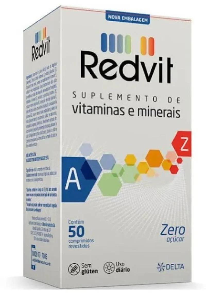 SUPLEMENTO DE VITAMINAS E MINERAIS REDVIT 50CPR DELTA