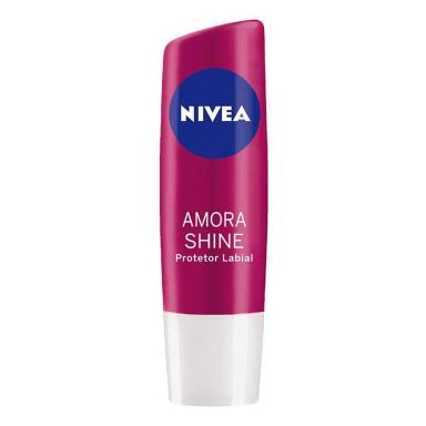 PROTETOR LABIAL NIVEA - COM COR - AMORA SHINE - 4,8G