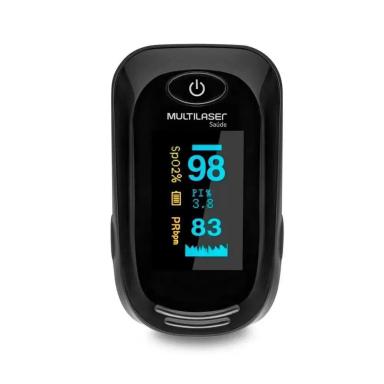 OXíMETRO DE PULSO PARA DEDO MULTILASER HC261 PRETO 1 Unidade