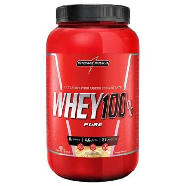 WHEY PROTEIN 100% PURE INTEGRAL MEDICA SACHê  907G Baunilha