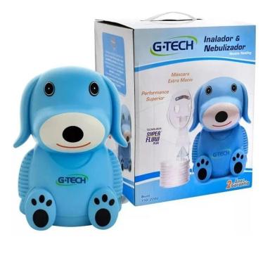NEBULIZADOR COMPRESSOR G-TECH NEBDOG 127V/230V Azul