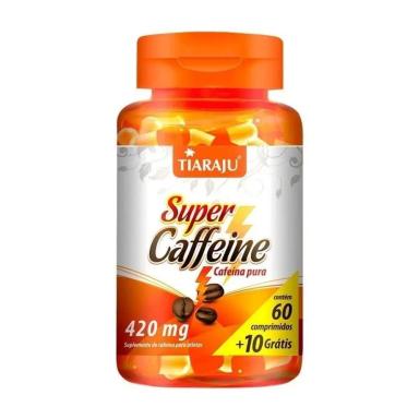 TIARAJU SUPER CAFFEINE CAFEíNA 420MG 60+10 CáPSULAS 1 Unidade