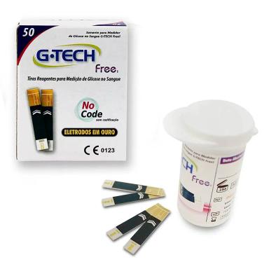 TIRAS DE GLICEMIA G-TECH FREE COM 50 Unidade
