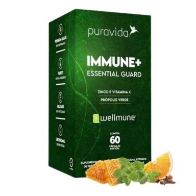 IMMUNE+ 60 CÁPSULAS ZINCO VITAMINA C PRÓPOLIS VERDE PURAVIDA