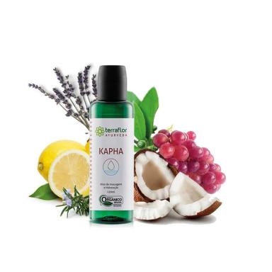 ÓLEO DE MASSAGEM AYURVEDA KAPHA ORGÂNICO TERRAFLOR 120ML