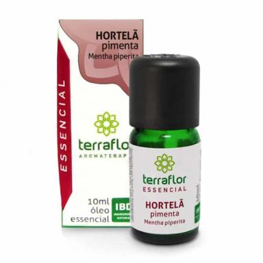 ÓLEO ESSENCIAL HORTELÃ PIMENTA TERRAFLOR 10ML - CONCENTRAÇÃO
