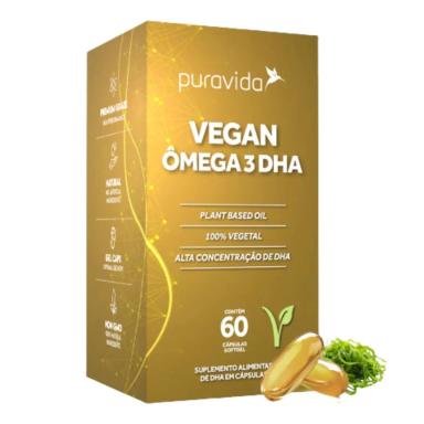ÔMEGA 3 TG VEGAN DHA 500MG100% VEGANO CONCENTRADO  PURAVIDA