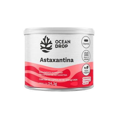ASTAXANTINA OCEAN DROP 60 CáPS 4MG VEGANA ANTIOXIDANTE