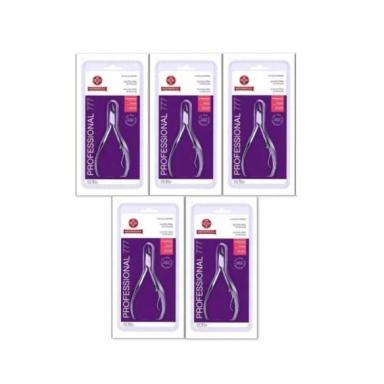 KIT COM 5 ALICATES DE CUTICULA MUNDIAL 777