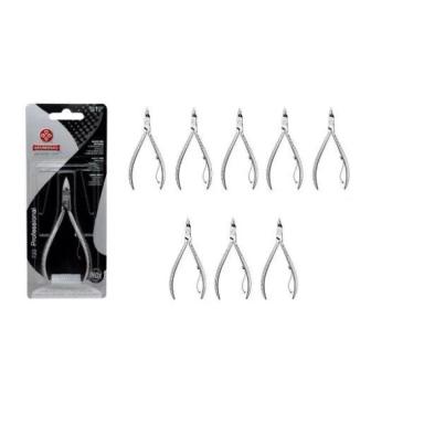KIT 8 ALICATES DE CUTICULA PROFISSIONAL MUNDIAL INOX 722