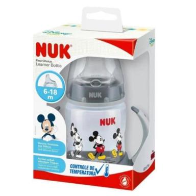 COPO TREINAMENTO NUK FC 150ML DISNEY COM ALÇA E CONTROLE TEMPERATURA MICKEY