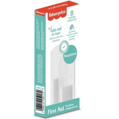 CURATIVO TRANSPARENTE COM 8 UNIDADES FISHER PRICE HC564