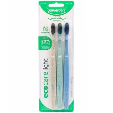 ESCOVA DENTAL ECOCARE LIGHT (3 UNIDADES) POWERDENT