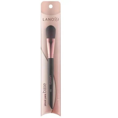 PINCEL PARA BASE LING F01 PRETO E ROSE METALIZADO LANOSSI LS3004