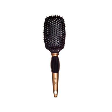 ESCOVA DE CABELO BELLIZ BLACK E GOLD RACKET MéDIA