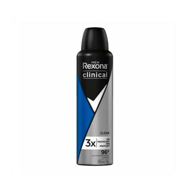 DESODORANTE AEROSSOL REXONA MASCULINO CLINICAL CLEAN 150ML