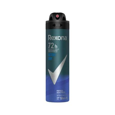DESODORANTE AEROSSOL REXONA MASCULINO ACTIVE DRY 72 HORAS 150ML