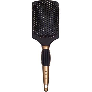 ESCOVA DE CABELO BELLIZ 798 BLACK E GOLD RACKET
